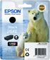 Genuine Epson Black No.26XL Ink Cartridge (500 pages)