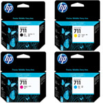 HP 711 CMYK Ink Cartridge Value Pack CMY (29ml) K (38ml)