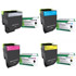 Genuine Genuine Lexmark 71B2H Extra High Capacity Toner Value Pack K (8,000 Pages) CMY (3,500 Pages)