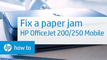 Fixing a Paper Jam - HP OfficeJet 200 and 250 Mobile Printers