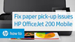Fixing Your HP OfficeJet 200 Mobile Printer When It Does Not Pick up Paper